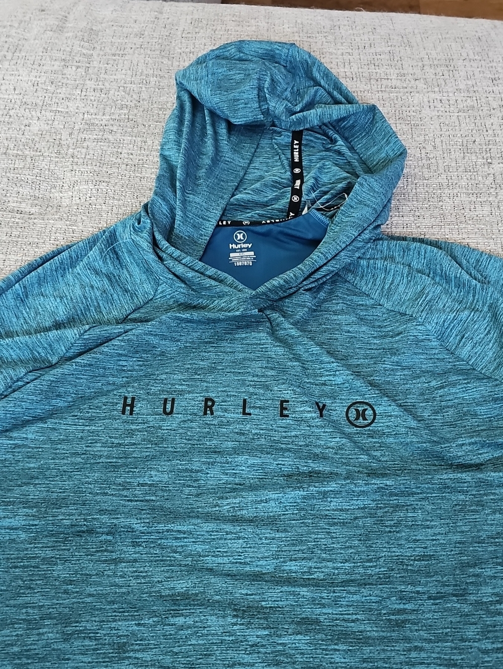 Hurley Teal and Dark Blue Performance Tee